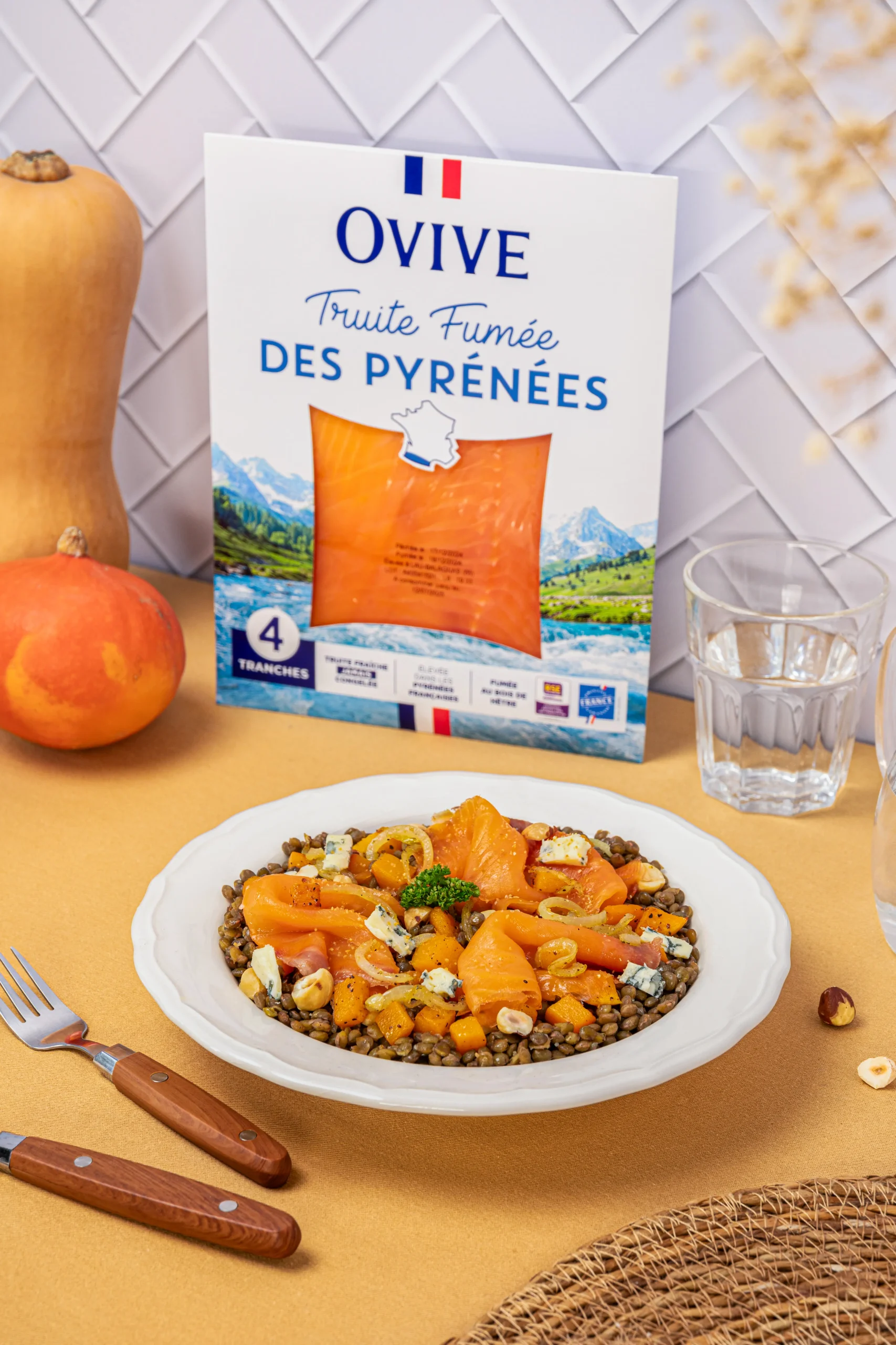 Cookies à la truite fumée - Ovive